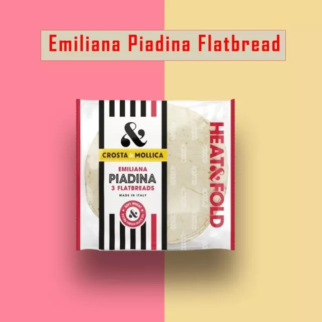 Crosta & Mollica Emiliana Piadina Flatbreads Soft Wheat Flour 300g X 2