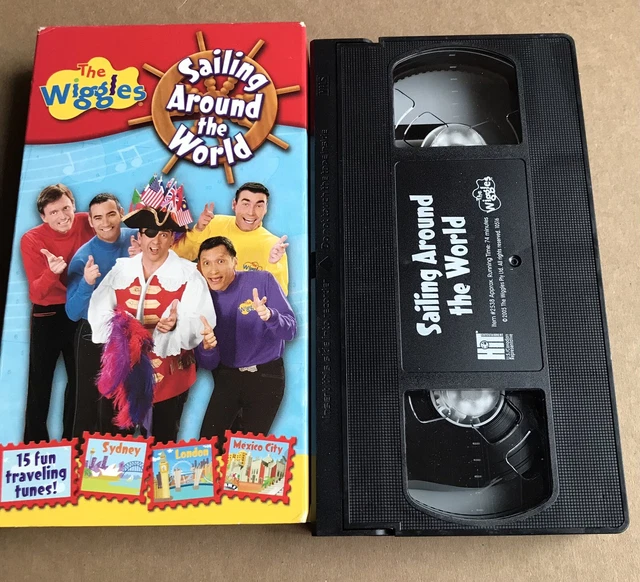 THE WIGGLES Sailing Around the World (VHS, 2005) In Clamshell Case