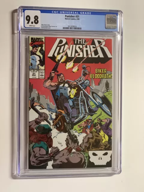 Punisher 31 cgc 9.8 wp marvel 1990