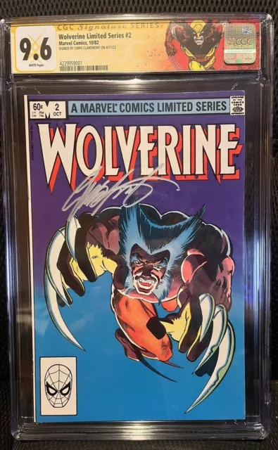 Wolverine Limited #2 CGC 9.6 SS Custom Label Signed by Chris Claremont