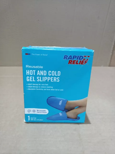 Rapid Relief Premium wiederverwendbare heiße und kalte Gel Hausschuhe 5""x12"" Heißtherapie/Kälte