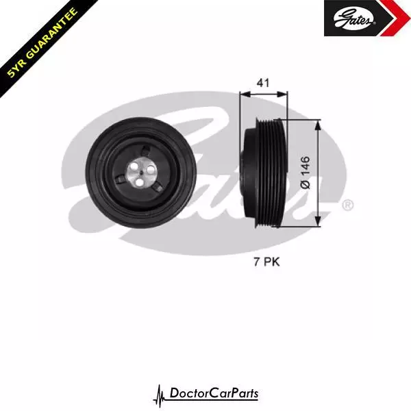 Crank Shaft Belt Pulley FOR TRANSIT IV 06->ON 2.4 H9FB H9FD JXFA JXFC PHFA PHFC