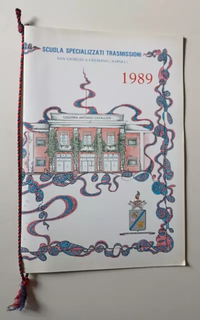 B339 Calendario Scuola Specializzati Trasmissioni 1989 Con Cordoncino