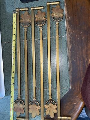 Vintage swing arm extending curtain drapery rods. (6) Excellent condition.