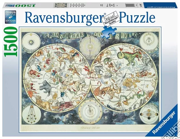 Puzzle: Mappa del mondo di animali - 1500 pz - Ravensburger 16003