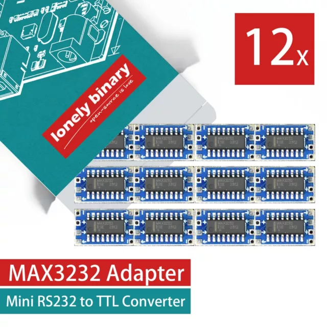 Lonely Binary Mini RS232 to TTL Converter Module Adapter MAX3232 for Arduino