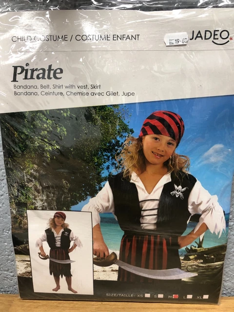 Costume De Pirate Enfant – Haut, Pantalon, Accessoires – Halloween Et Carnaval – Tailles 3 à 12 Ans – ReliBeauty