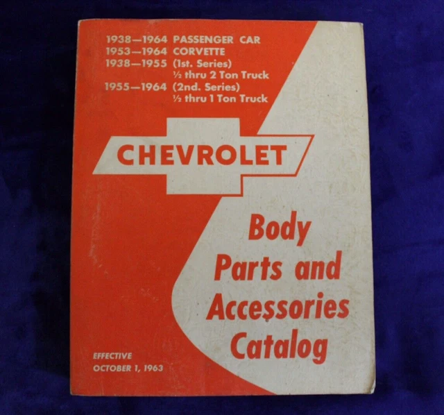 VINTAGE 19381964 CHEVY Body Parts & Accessories Catalog Truck GM