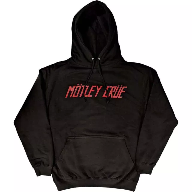 Motley Crue Distressed Logo Sweatshirt Black New