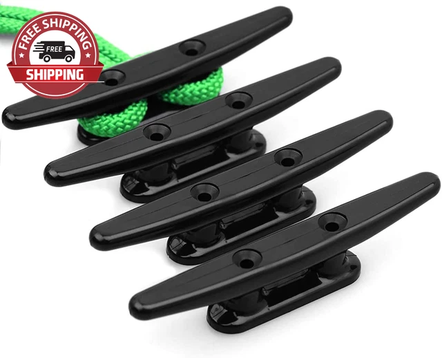 Boat Dock Cleats 6 Inch Nylon Boat Cleat,Black Boat Cleats,Boat Rope Cleat,Kayak