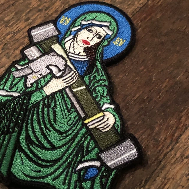 UKRAINE MILITARY PATCH Saint Javelin Patch + Stickers + Trizub Flag