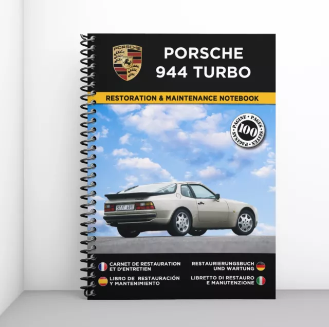 PORSCHE 944 TURBO : Restaurierungsbuch & Wartung - KOSTENLOS VERSAND