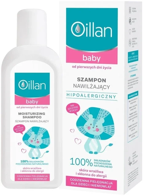 Shampooing hypoallergénique à la citrouille hydratant pour bébé Oillan...
