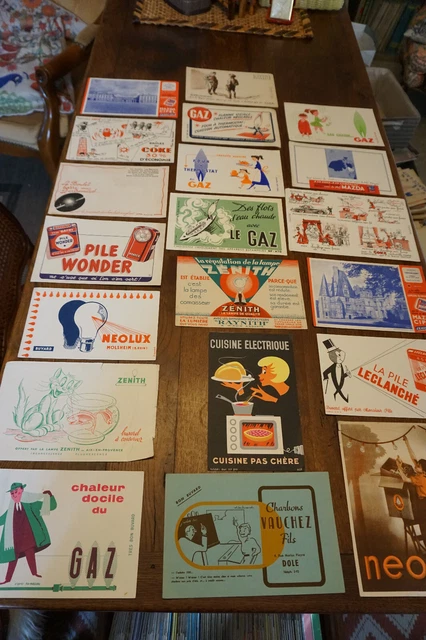 lot 20 buvards publicitaires anciens advertising blotters Gaz/Electricité (13)