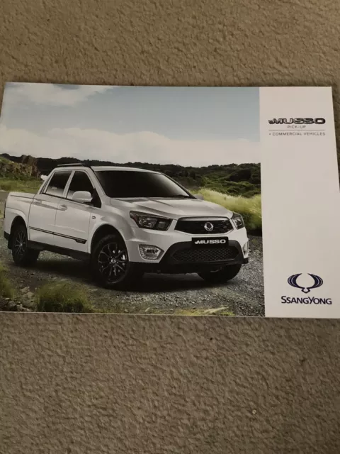 Ssangyong Musso Pick & Commercial Vehicles Brochure, Dated 2017