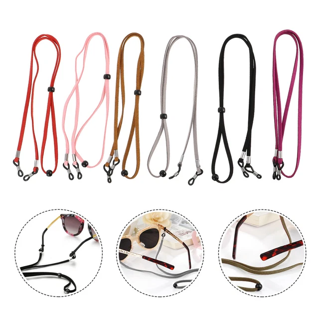 6 Pcs Glasses Neck Strap Adjustable Glasses Lanyard Eyeglass Lanyard Sports 10