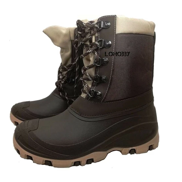 Doposci Unisex Toocool - Stivali Da Neve Impermeabili, Imbottiti In Pelliccia Sintetica, Suola Antiscivolo, Alti 26 Cm, Taglia 35, Nero