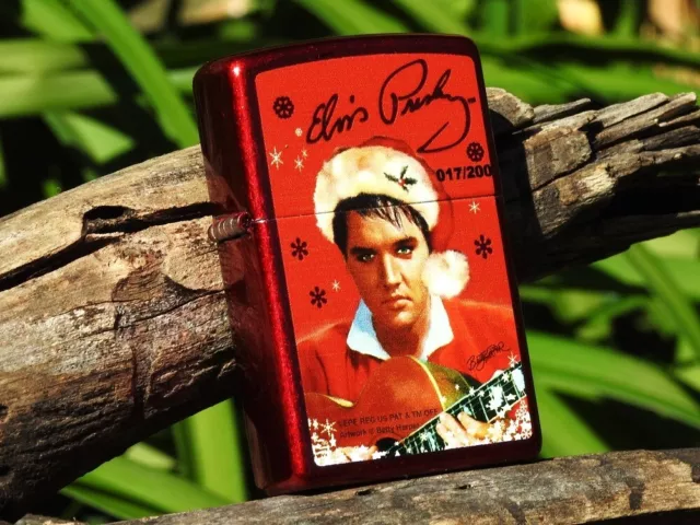 Elvis Presley Christmas Zippo Lighter - Betty Harper - Rare - Limited Edition