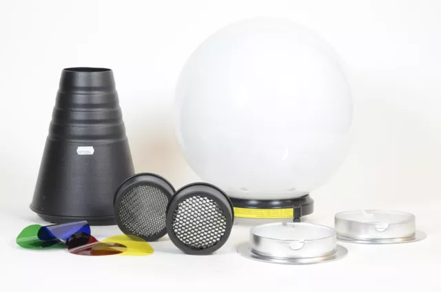 Walimex Kit Globo + Snoot Ataque Elinchrom (Posibilidad De Ataque Bowens)