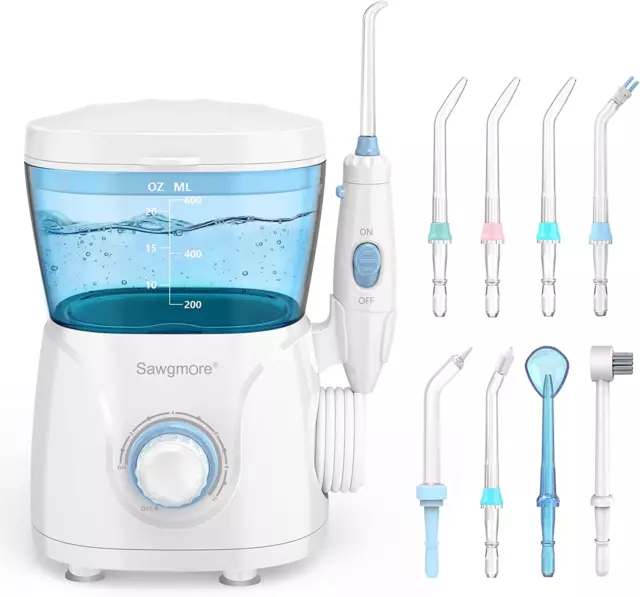 Idropulsore Dentale, Irrigatore Orale Professionale Con 8 Ugelli Multifunzionali