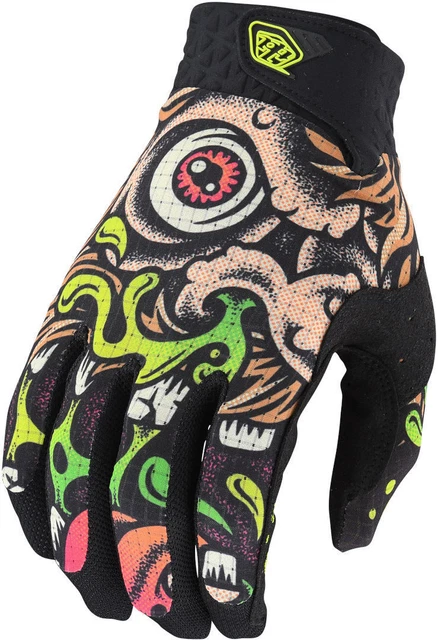 Troy Lee Designs Air Bigfoot Motocross Handschuhe (Black/Green,S)