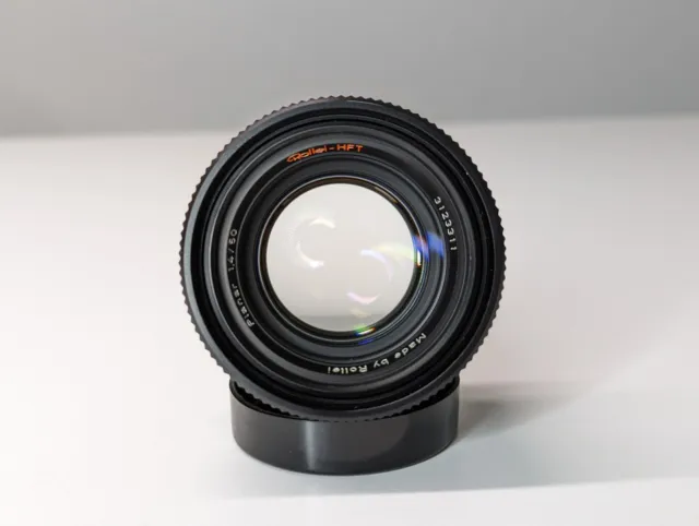 Rollei HFT Carl Zeiss Planar 50mm 1.4 Objektiv Lens QBM Mount