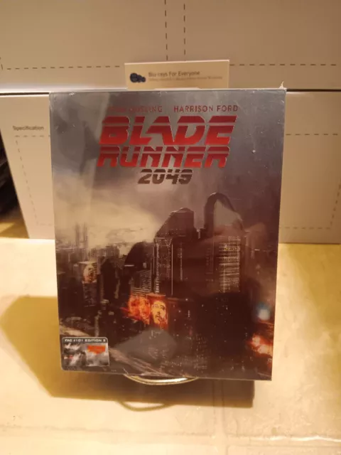 Blade Runner 2049 3D Double Lenticular SteelBook Blu-ray 2017 FilmArena Damaged