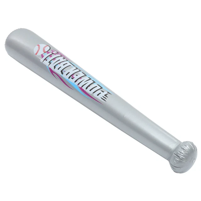 Bate de béisbol inflable decoraciones de fiesta murciélago inflable gris niño