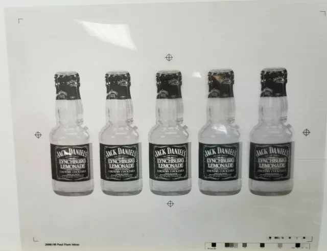 Jack Daniel's Lynchburg Lemonade Country Cocktails Bottles Advertising Proof