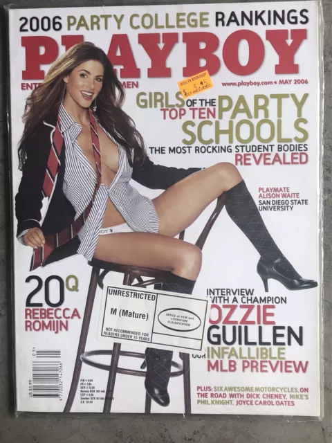 US Playboy Magazine  May  2006 Alison Waite  Near Mint Sealed Ltd Stock