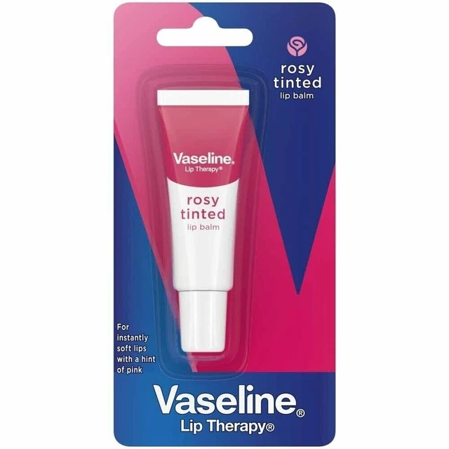 Balsamo per labbra vaselina tinto rosa 10g per labbra secche con lucentezza rosa