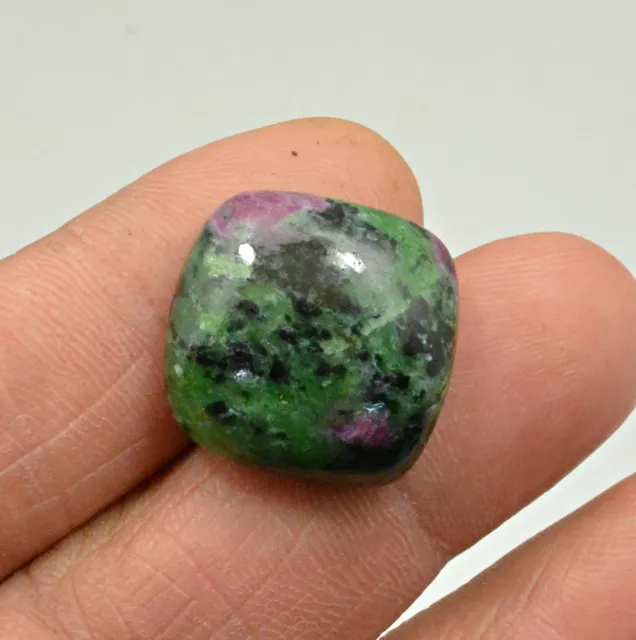 29.82 Ct Natural Ruby Zoisite Octagon Cabochon Loose Gemstone
