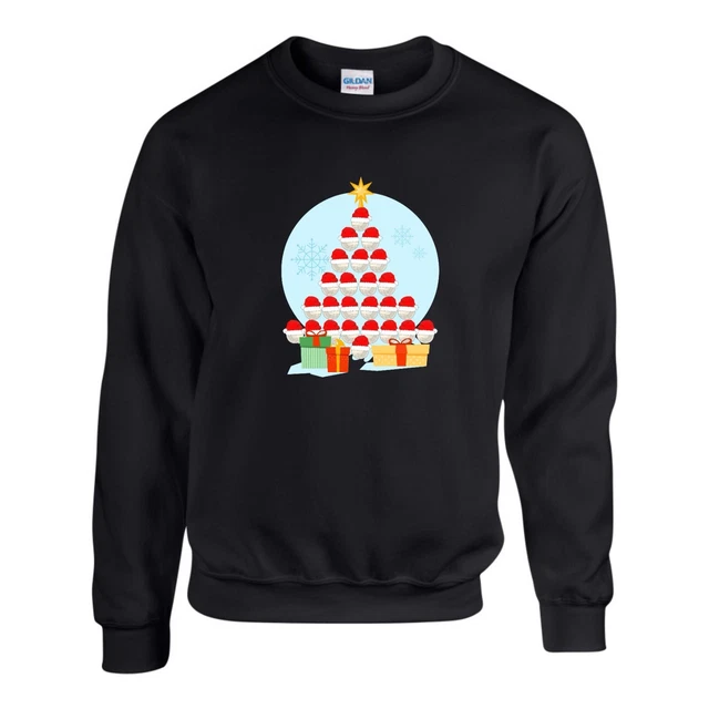 Football Tree Jumper Funny Xmas Lover Ugly Christmas Lover Sweatshirt Unisex Top