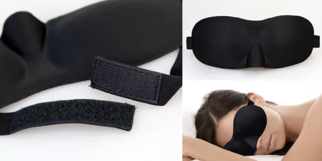 3D Sleeping Eye Mask Blindfold Sleep Travel Shade Relax Cover Light Blinder 3