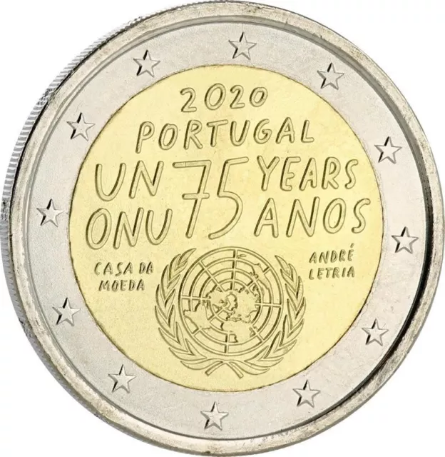 Pièce commémorative neuve de 2 euro ( Portugal 2020 )