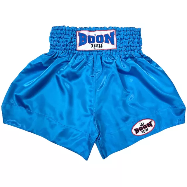 Boon Plain Light Blue Muay Thai Shorts