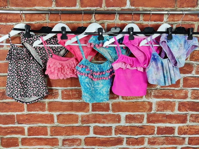 GIRLS BUNDLE AGE 6-7 YEARS MATALAN TU etc SWIMSUIT BIKINI SUMMER POOL KIDS 122CM
