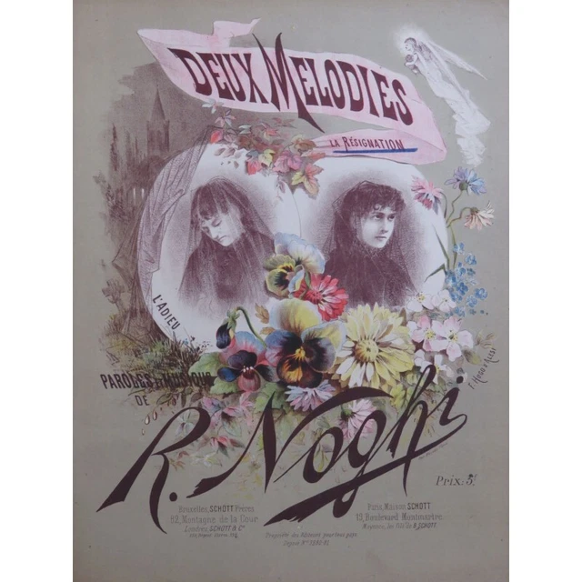 NOGHI R. L'Adieu Chant Piano ca1885