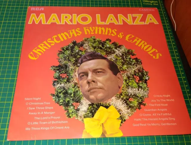 Mario Lanza –- Christmas Hymns & Carols Vinyl LP album -- RCA CDS1036