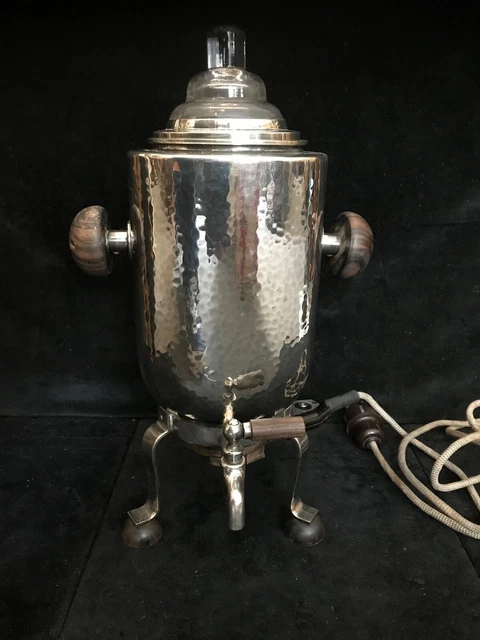 alte WMF Design Kaffeemaschine Perforator mit Holzknöpfen + Bakelitstecker