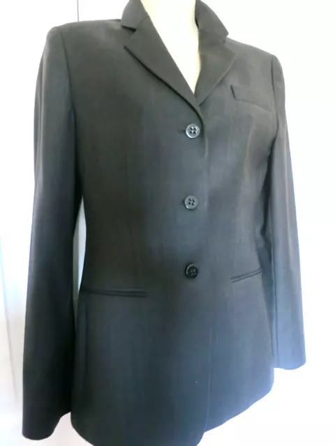 Armani  Collezioni  Wool Black Blazer Jacket Women's STYLISH~Made In Italy~ 4