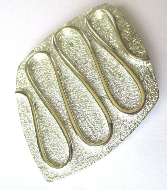 Broche Vintage Argentée Signée SARAH COV Avec Cristaux Style Diamant - Bijou Ancien élégant