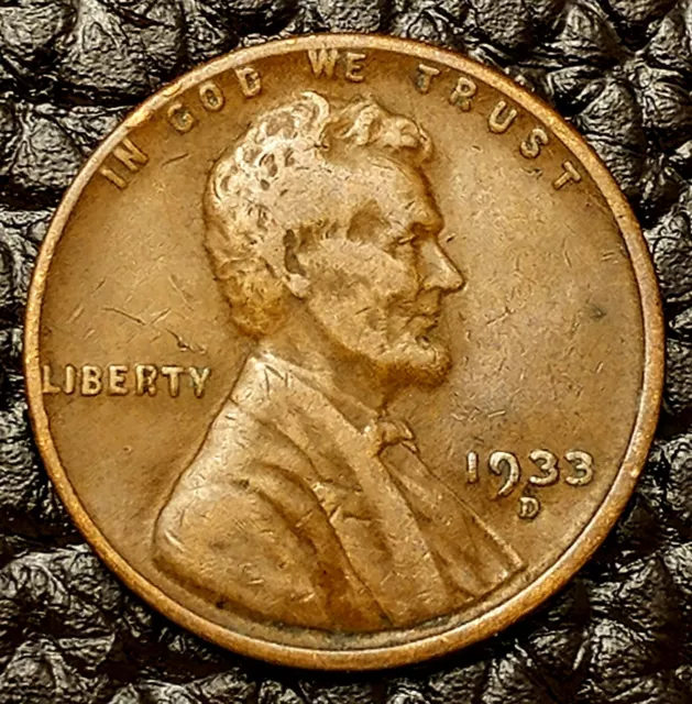 1933-D Lincoln Wheat Cent ~ FINE (F / FN) Condition ~ $20 ORDERS SHIP FREE!