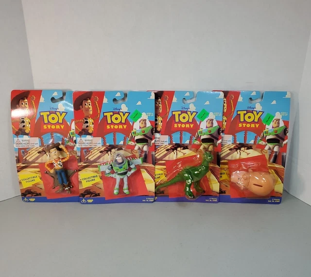 4 VTG 90'S Disney Toy Story Collectable Figures Woody, Buzz Lightyear