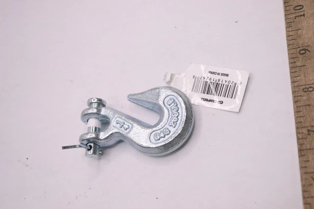 Campbell Clevis Grab Hook Zinc Plated Grade 43 1/4" T9501424