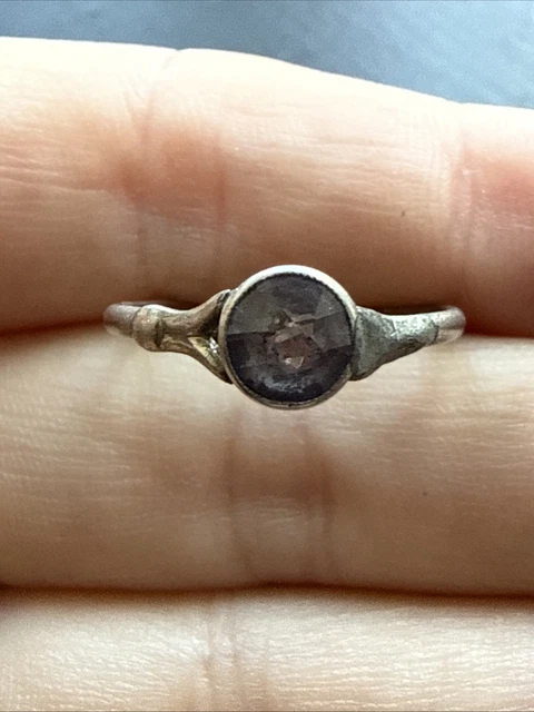 Bague Ancienne En Argent Massif 925 - Jonc Alliance Style Ethnique Berbère - Taille 54