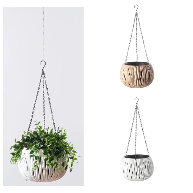 2pcs Pots De Jardinière Suspendus Balcon Patio  Décor