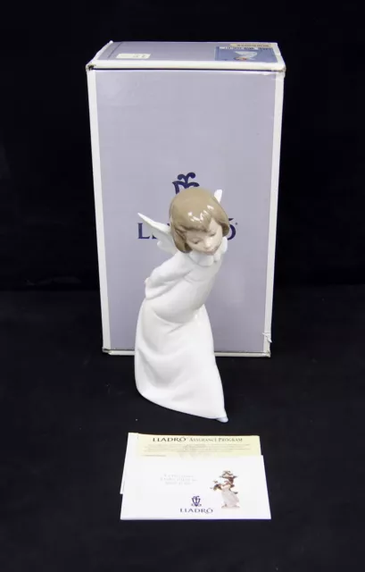 LLADRO 'Curious Angel' 9.5" Figurine #4960 w/Box SPAIN HOLIDAY