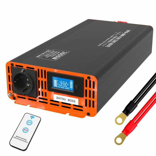 PV Wechselrichter 60V 230V Reiner Sinus Spannungswandler 2000W 4000W Inverter