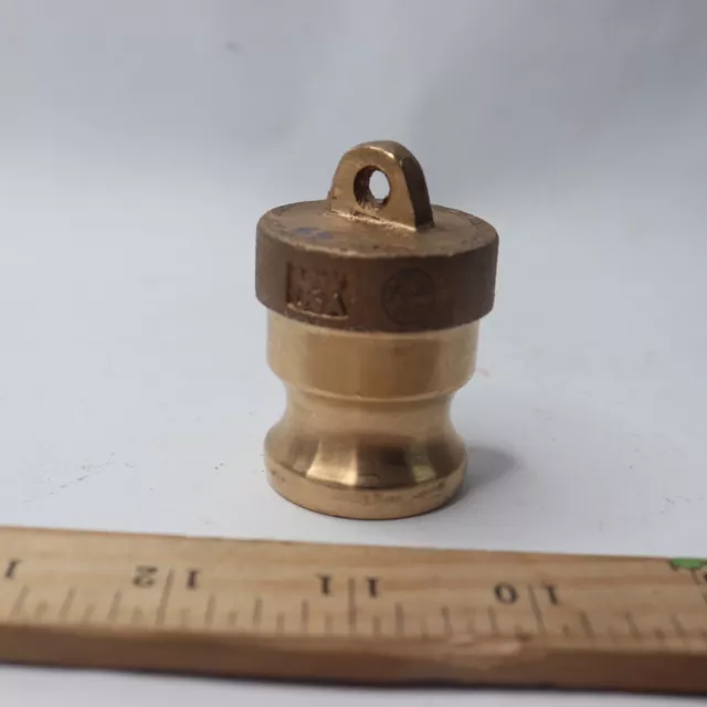 PT Coupling Cam and Groove Adapter Dust Plug Brass Type W 1"